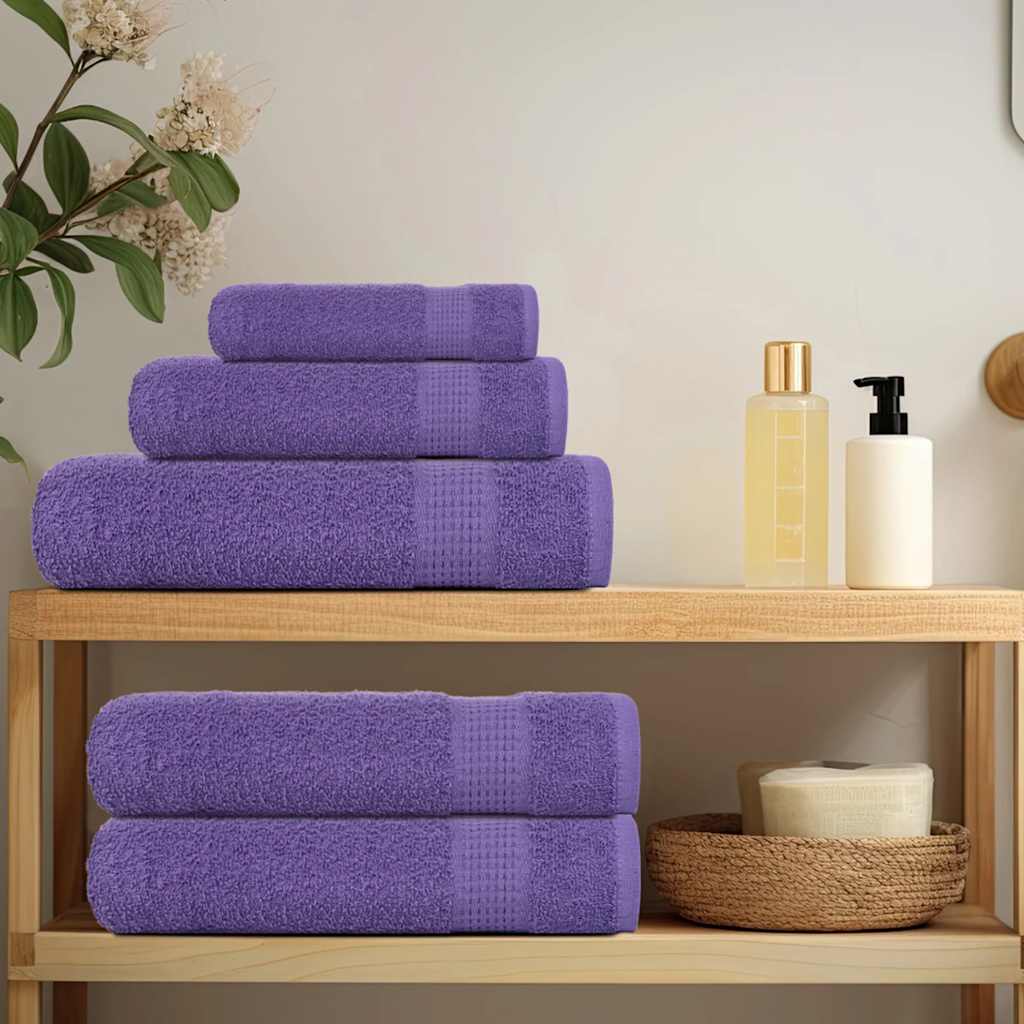 vidaXL Prosoape pentru saună 2 buc Violet 360 g/m² 100% bumbac vidaXL Prosoape pentru saună 2 buc Violet 360 g/m² 100% bumbac