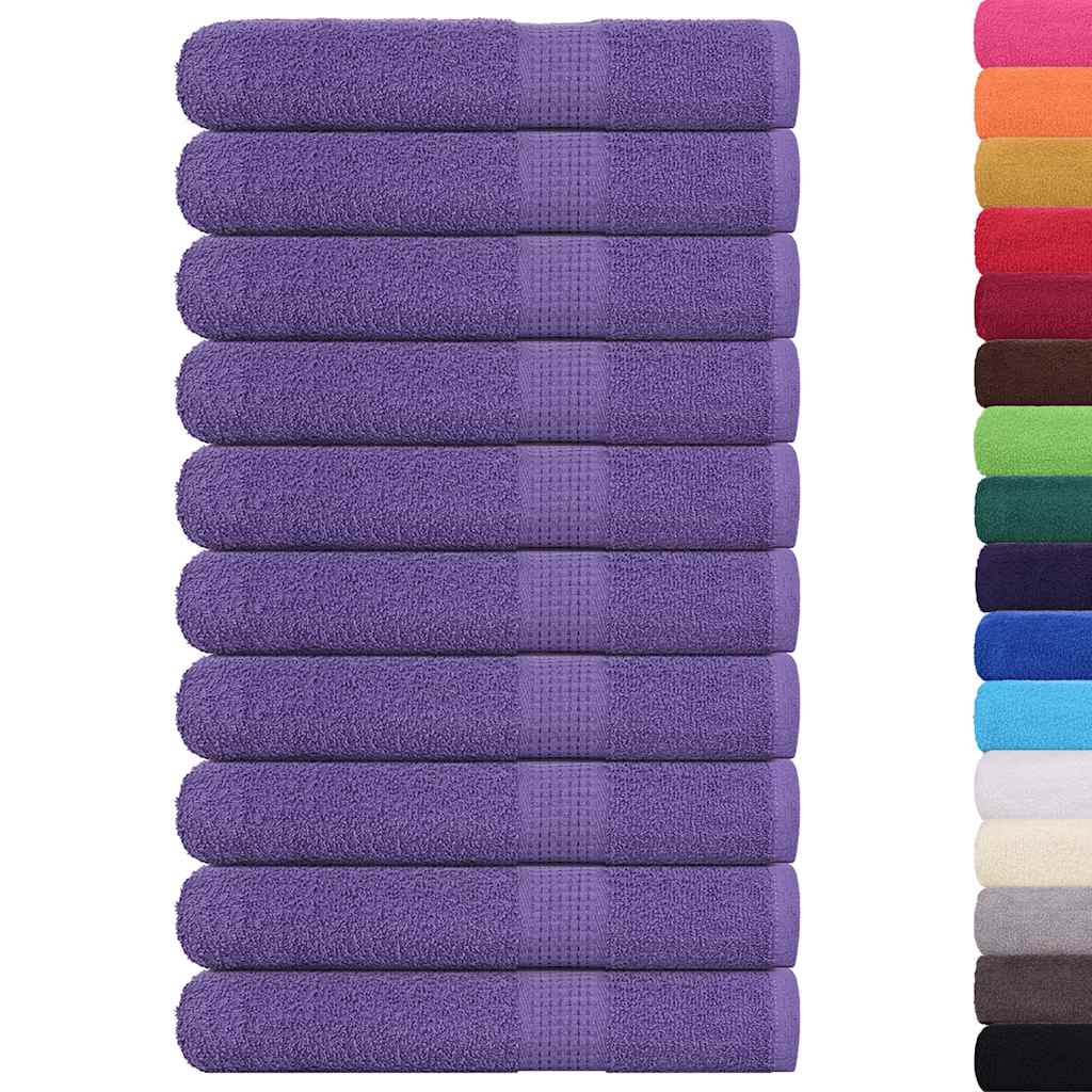 vidaXL Prosoape pentru saună 10 buc Violet 360 g/m² 100% bumbac vidaXL Prosoape pentru saună 10 buc Violet 360 g/m² 100% bumbac