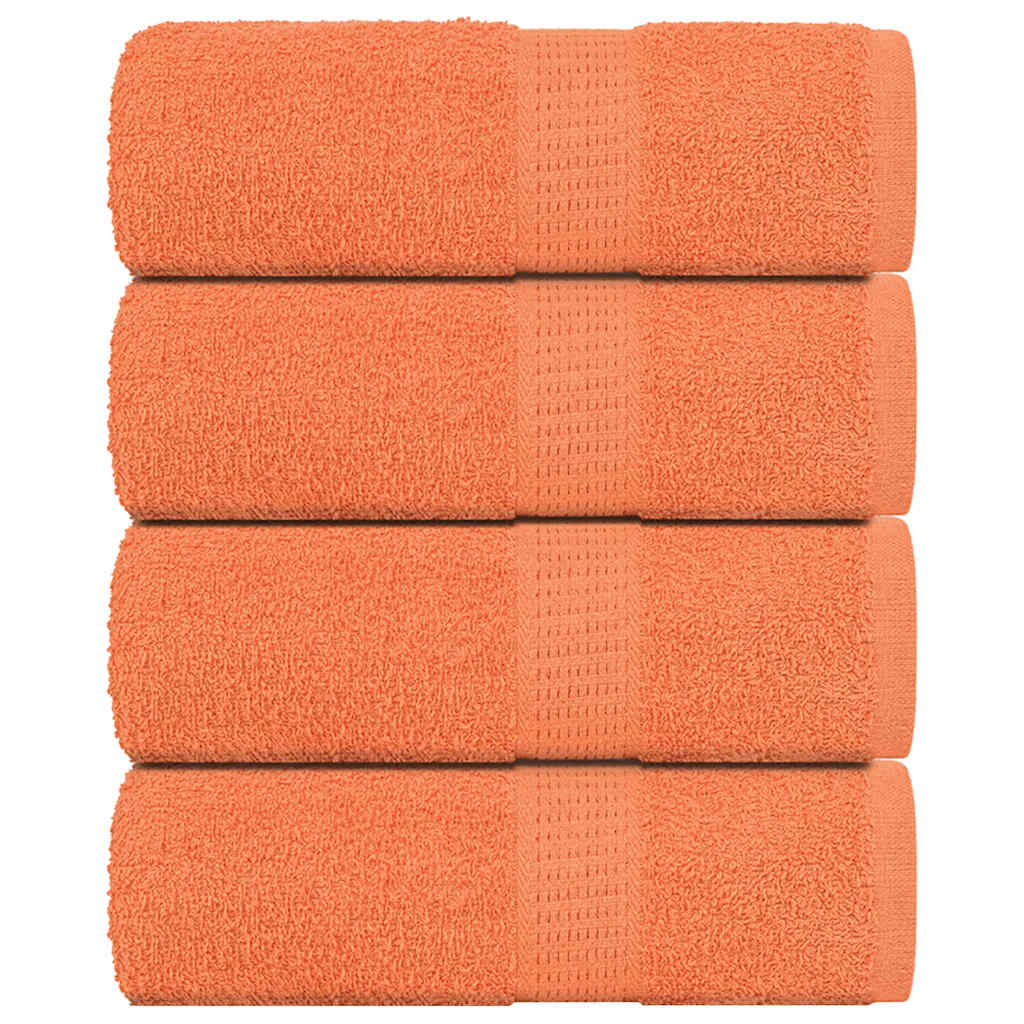 vidaXL Prosoape de baie 4 buc. FROGN portocalii 30x30 cm 100% bumbac vidaXL Prosoape de baie 4 buc. FROGN portocalii 30x30 cm 100% bumbac