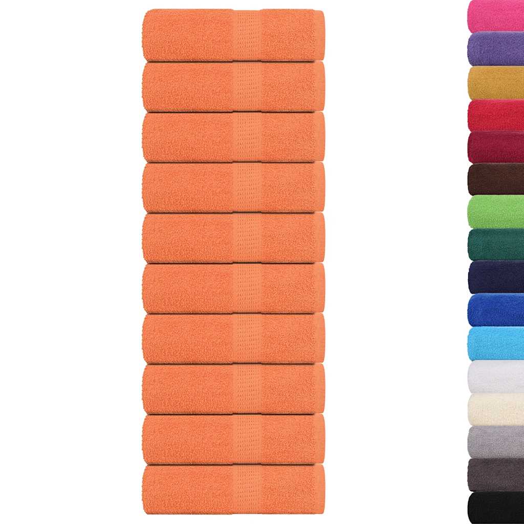vidaXL Prosoape de baie 10 buc. FROGN portocalii 30x30 cm 100% bumbac vidaXL Prosoape de baie 10 buc. FROGN portocalii 30x30 cm 100% bumbac