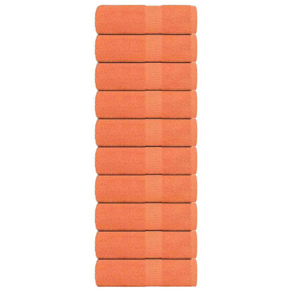 vidaXL Prosoape de baie 10 buc. FROGN portocalii 30x30 cm 100% bumbac vidaXL Prosoape de baie 10 buc. FROGN portocalii 30x30 cm 100% bumbac