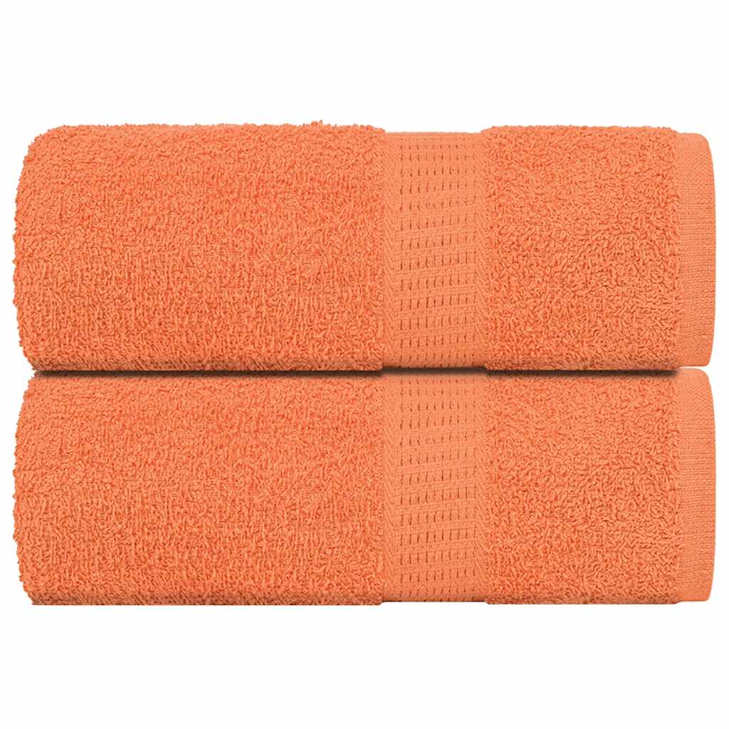 vidaXL Prosoape pentru oaspeți 2 buc Portocaliu 360 g/m² 100% bumbac vidaXL Prosoape pentru oaspeți 2 buc Portocaliu 360 g/m² 100% bumbac