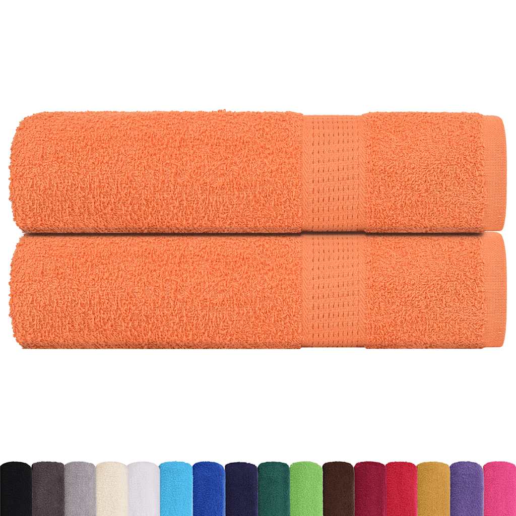 vidaXL Prosoape de mână 2 buc Portocaliu 50x100cm 360 g/m² 100% bumbac vidaXL Prosoape de mână 2 buc Portocaliu 50x100cm 360 g/m² 100% bumbac