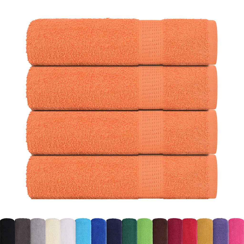 vidaXL Prosoape de baie 4 buc Portocaliu 360 g/m² 100% bumbac vidaXL Prosoape de baie 4 buc Portocaliu 360 g/m² 100% bumbac