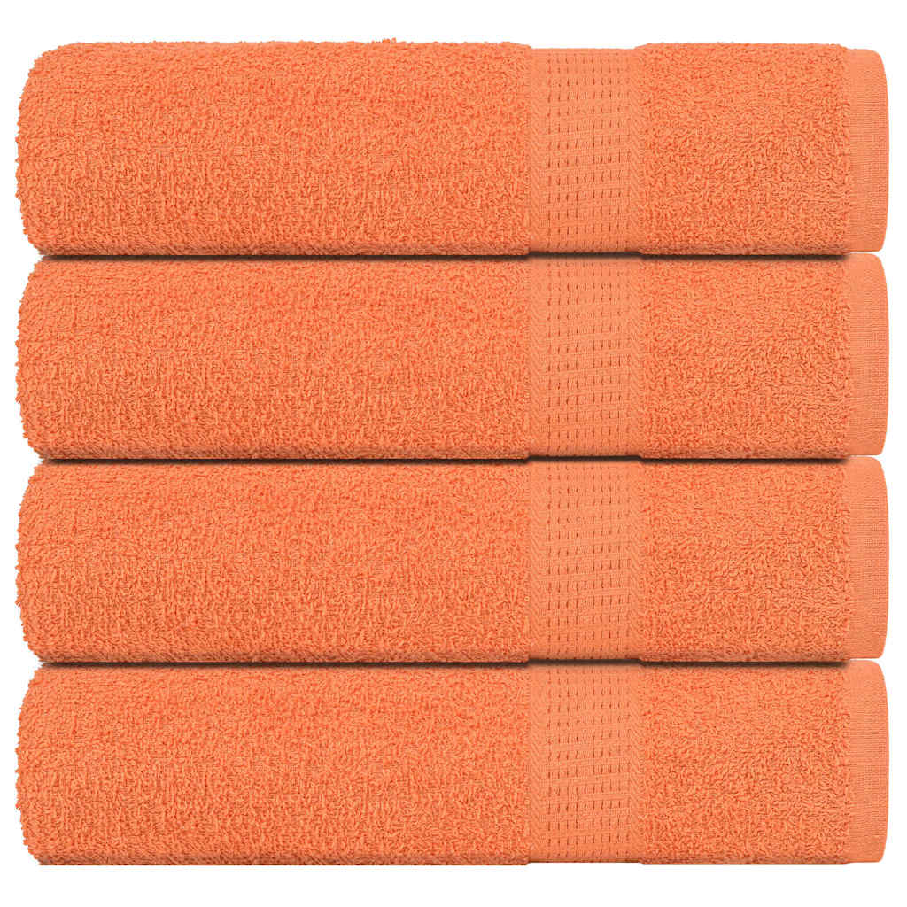 vidaXL Prosoape de baie 4 buc Portocaliu 360 g/m² 100% bumbac vidaXL Prosoape de baie 4 buc Portocaliu 360 g/m² 100% bumbac