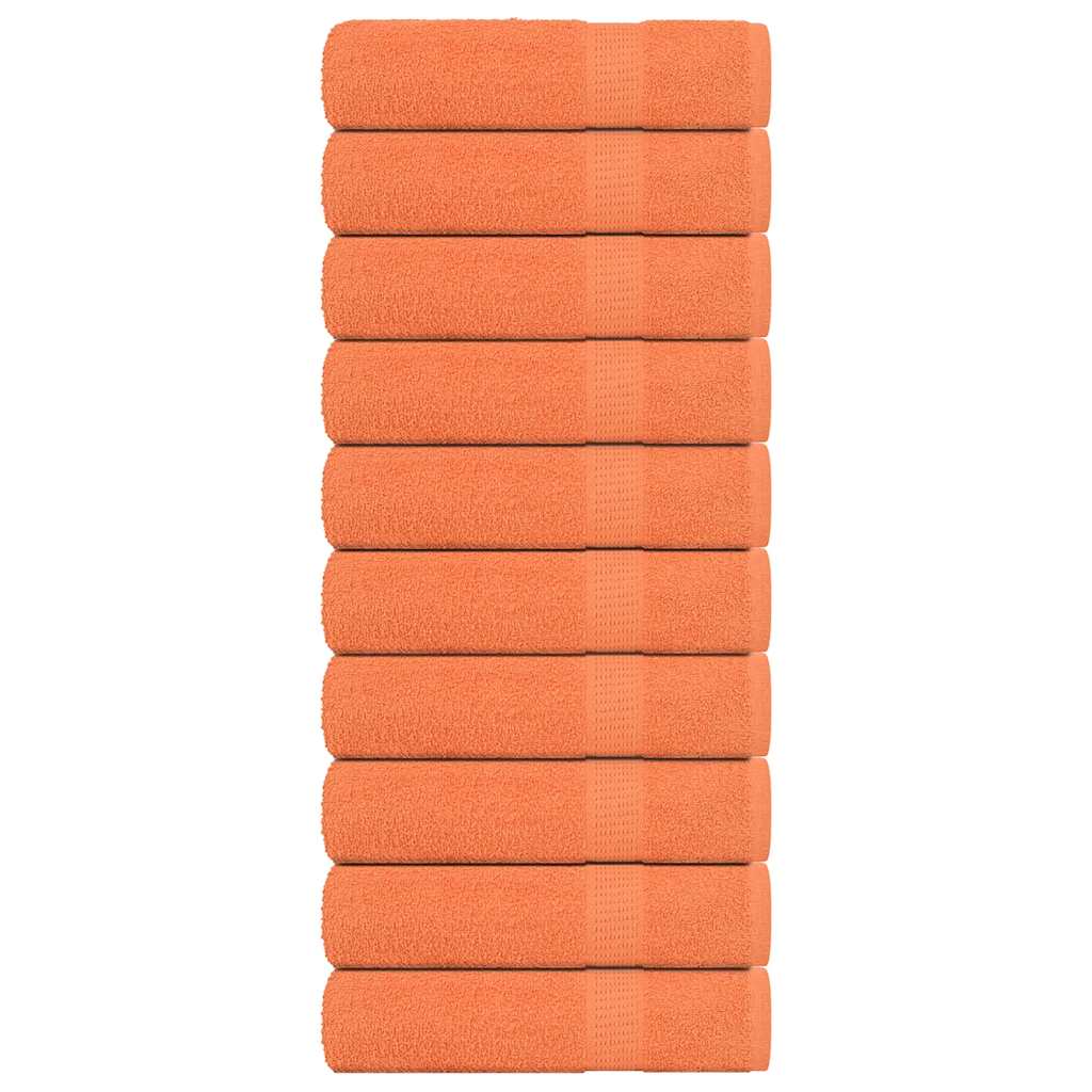 vidaXL Prosoape de baie 10 buc Portocaliu 360 g/m² 100% bumbac vidaXL Prosoape de baie 10 buc Portocaliu 360 g/m² 100% bumbac