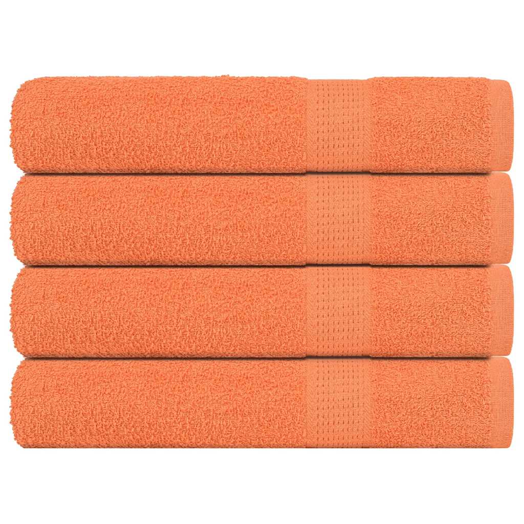 vidaXL Prosoape pentru saună 4 buc Portocaliu 360 g/m² 100% bumbac vidaXL Prosoape pentru saună 4 buc Portocaliu 360 g/m² 100% bumbac