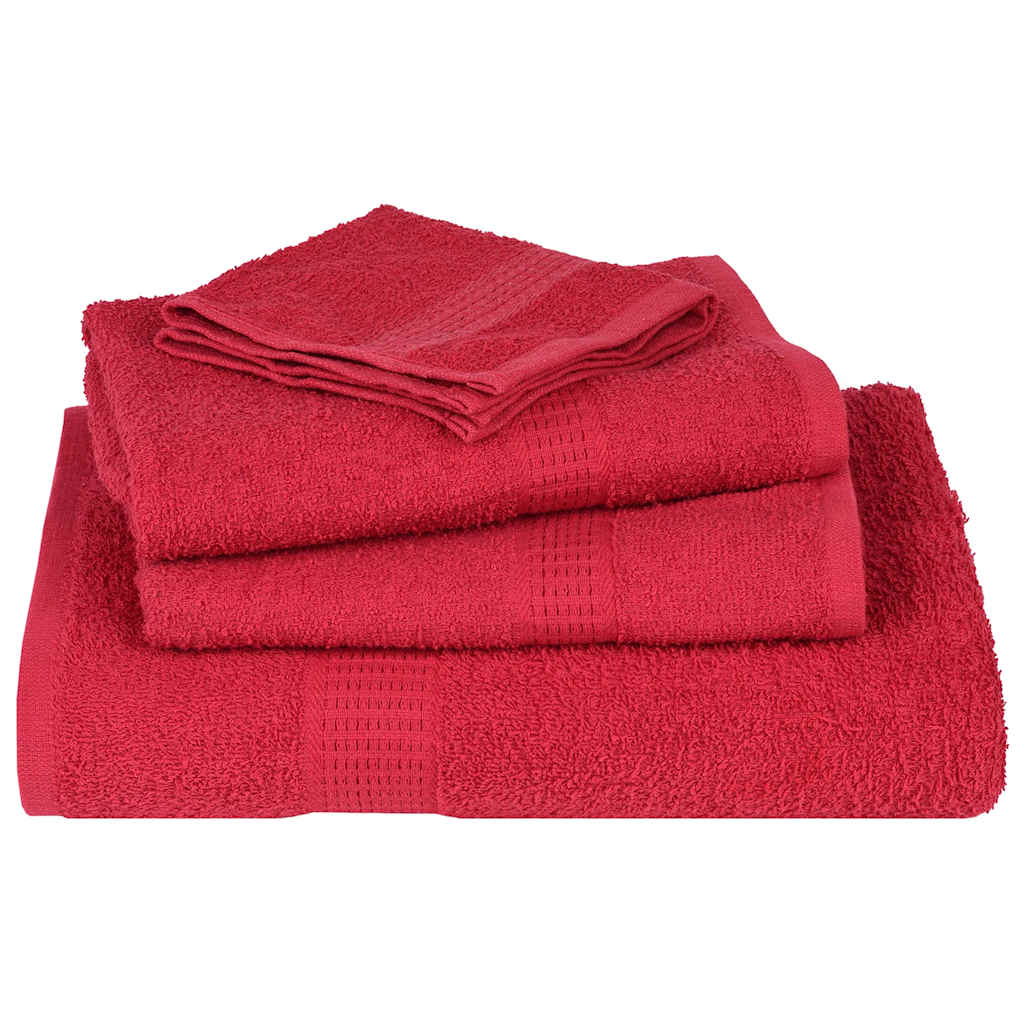 vidaXL Prosoape de baie 2 buc. FROGN Roșu 30x30 cm 100% bumbac vidaXL Prosoape de baie 2 buc. FROGN Roșu 30x30 cm 100% bumbac