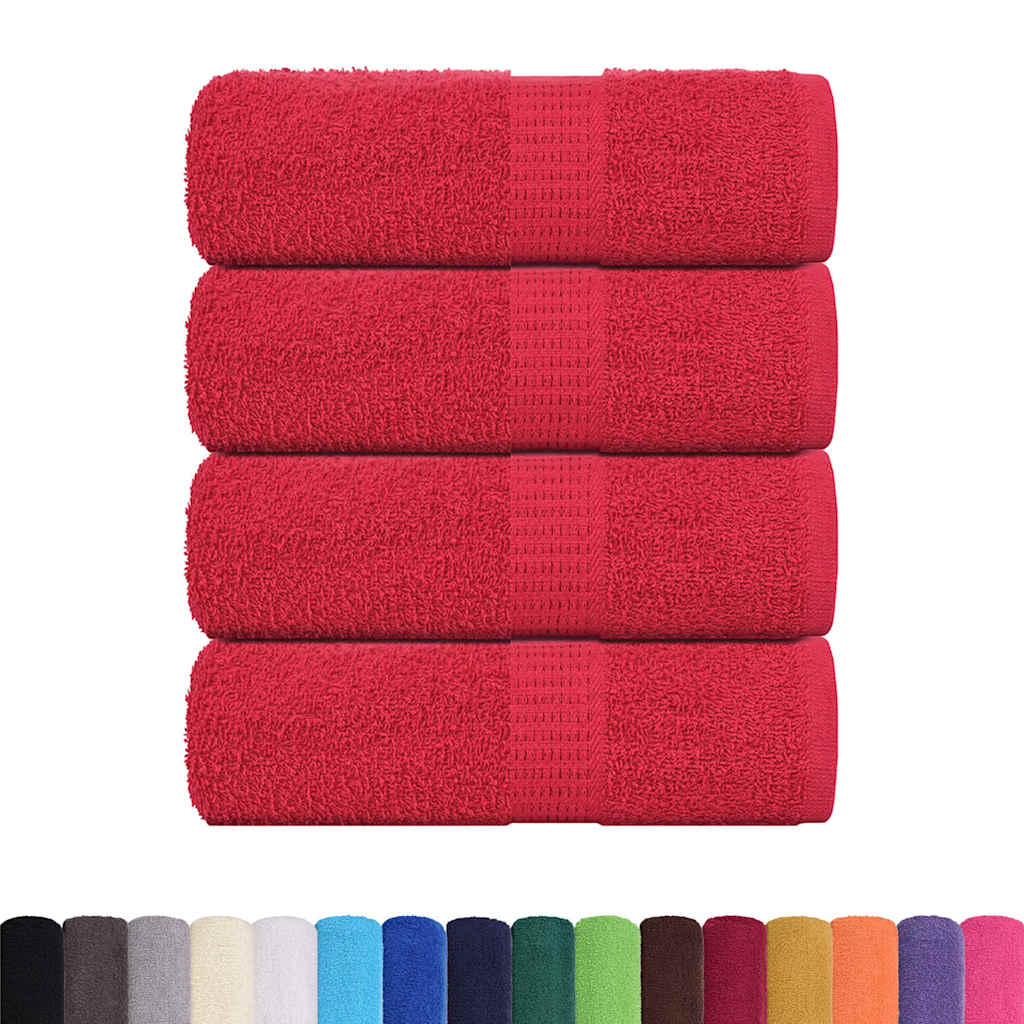 vidaXL Prosoape de baie 4 buc. FROGN Roșu 30x30 cm 100% bumbac vidaXL Prosoape de baie 4 buc. FROGN Roșu 30x30 cm 100% bumbac