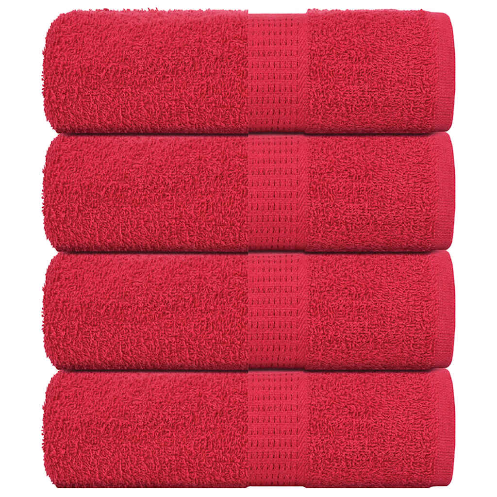 vidaXL Prosoape de baie 4 buc. FROGN Roșu 30x30 cm 100% bumbac vidaXL Prosoape de baie 4 buc. FROGN Roșu 30x30 cm 100% bumbac