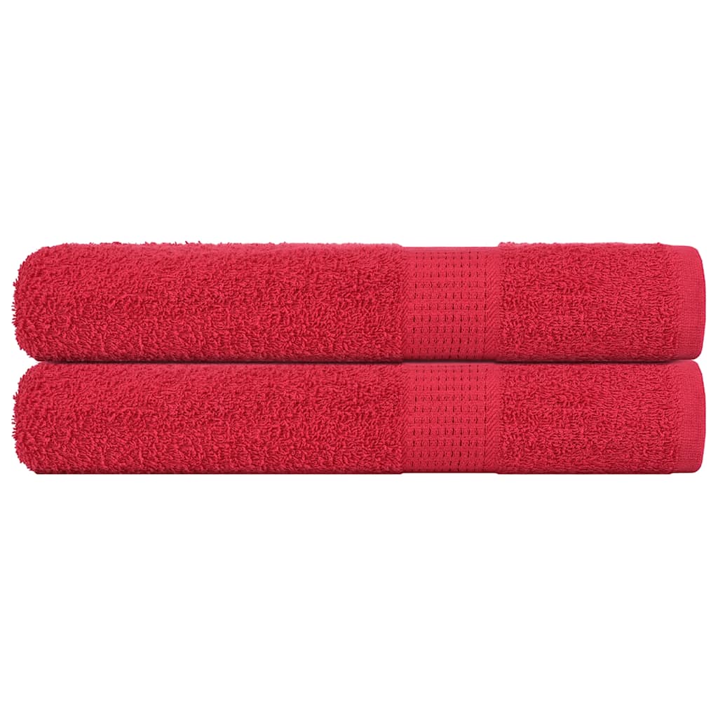 vidaXL Prosoape pentru saună 2 buc Roșu 80x200 cm 360 g/m² 100% bumbac vidaXL Prosoape pentru saună 2 buc Roșu 80x200 cm 360 g/m² 100% bumbac