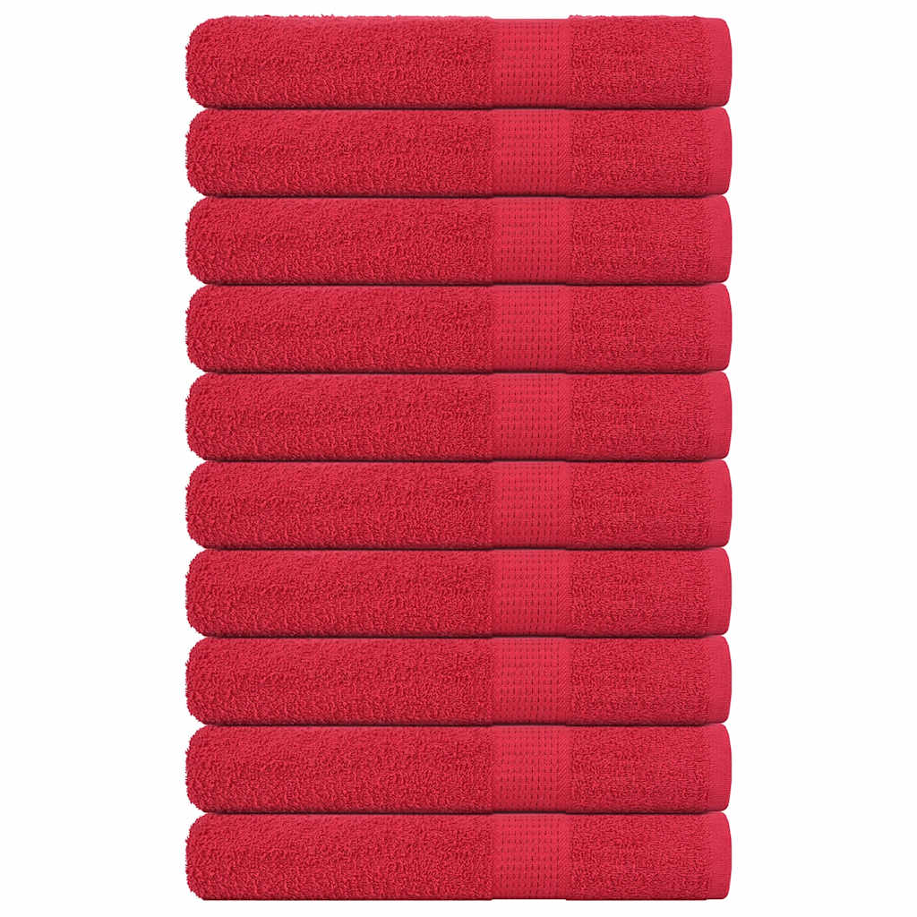 vidaXL Prosoape pentru saună 10 buc Roșu 80x200cm 360 g/m² 100% bumbac vidaXL Prosoape pentru saună 10 buc Roșu 80x200cm 360 g/m² 100% bumbac