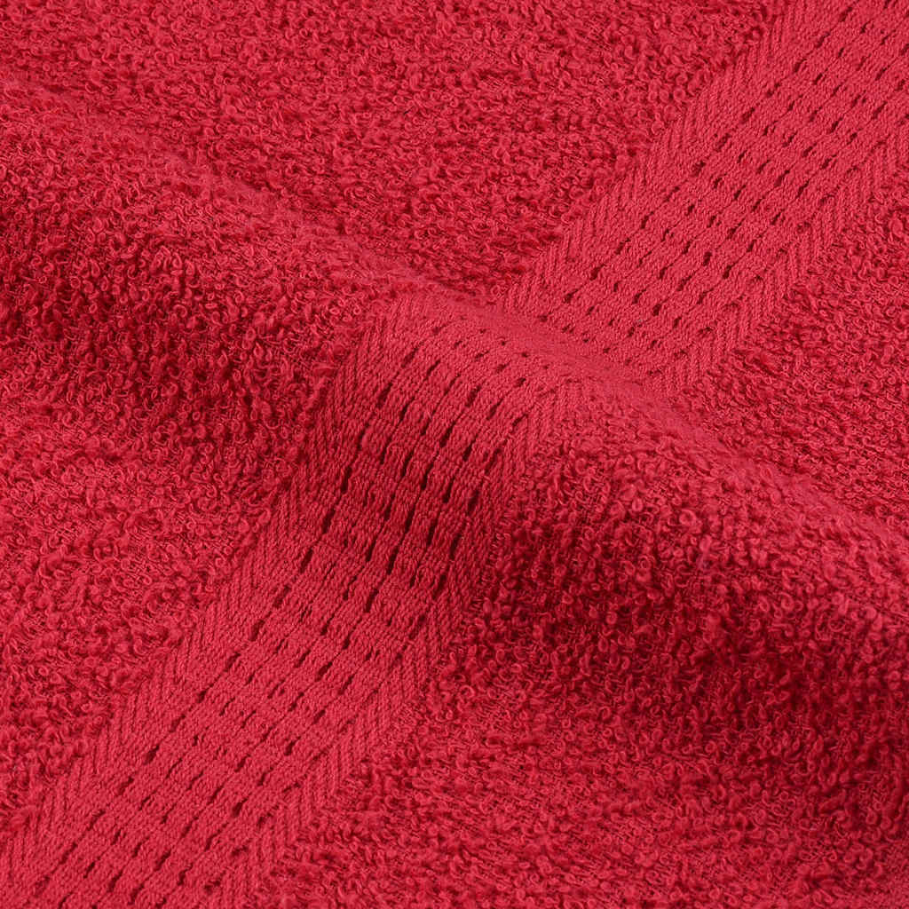 vidaXL Prosoape 10 buc Roșu 100x200 cm 360 g/m² 100% bumbac vidaXL Prosoape 10 buc Roșu 100x200 cm 360 g/m² 100% bumbac