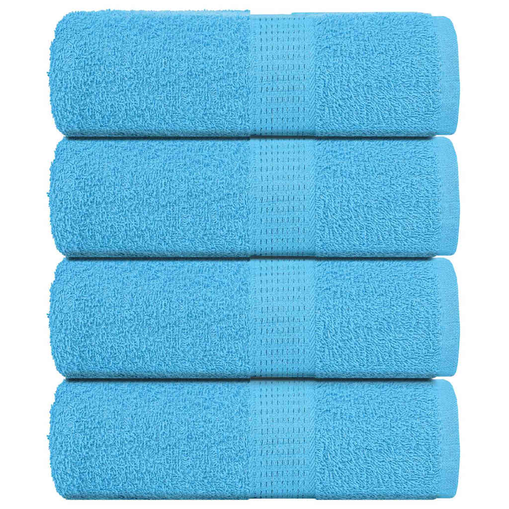 vidaXL Prosoape de baie 4 buc. FROGN turcoaz 30x30 cm 100% bumbac vidaXL Prosoape de baie 4 buc. FROGN turcoaz 30x30 cm 100% bumbac