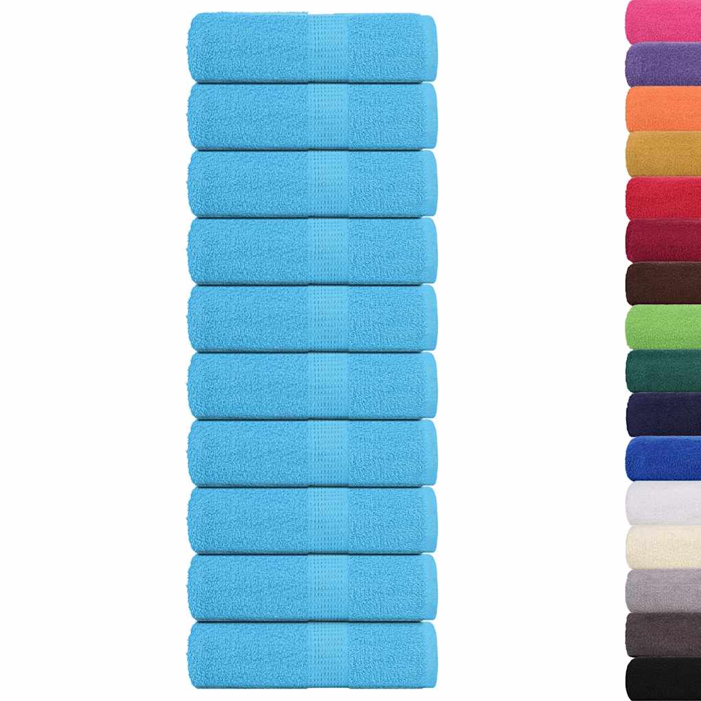 vidaXL Prosoape de baie 10 buc. FROGN turcoaz 30x30 cm 100% bumbac vidaXL Prosoape de baie 10 buc. FROGN turcoaz 30x30 cm 100% bumbac