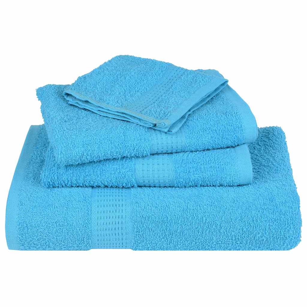vidaXL Prosoape de baie 10 buc. FROGN turcoaz 30x30 cm 100% bumbac vidaXL Prosoape de baie 10 buc. FROGN turcoaz 30x30 cm 100% bumbac