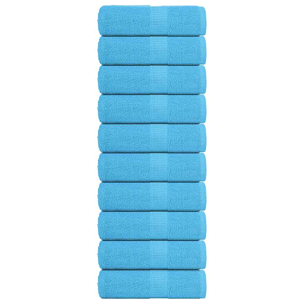 vidaXL Prosoape de baie 10 buc. FROGN turcoaz 30x30 cm 100% bumbac vidaXL Prosoape de baie 10 buc. FROGN turcoaz 30x30 cm 100% bumbac