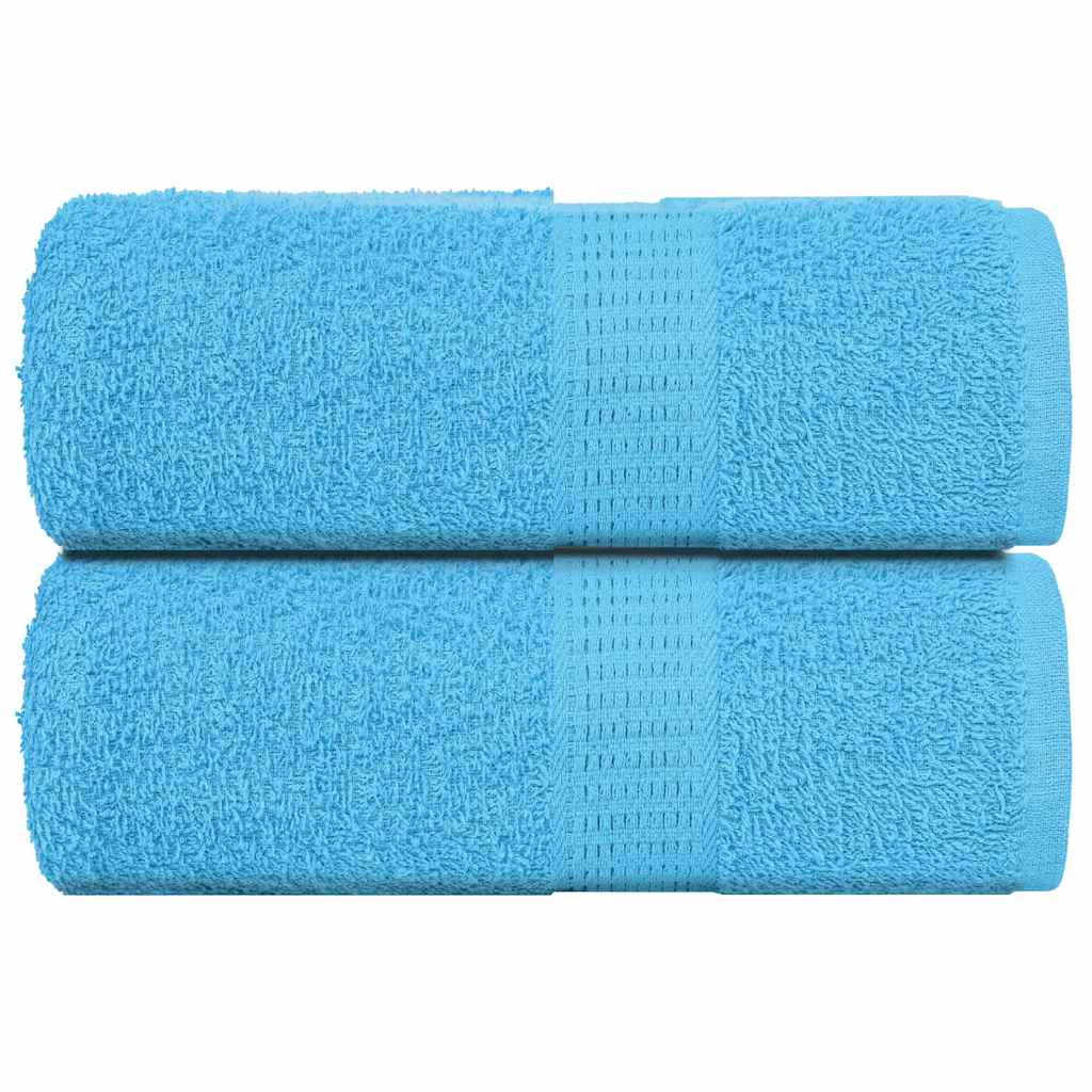 vidaXL Prosoape pentru oaspeți 2 buc turcoaz 360 g/m² 100% bumbac vidaXL Prosoape pentru oaspeți 2 buc turcoaz 360 g/m² 100% bumbac