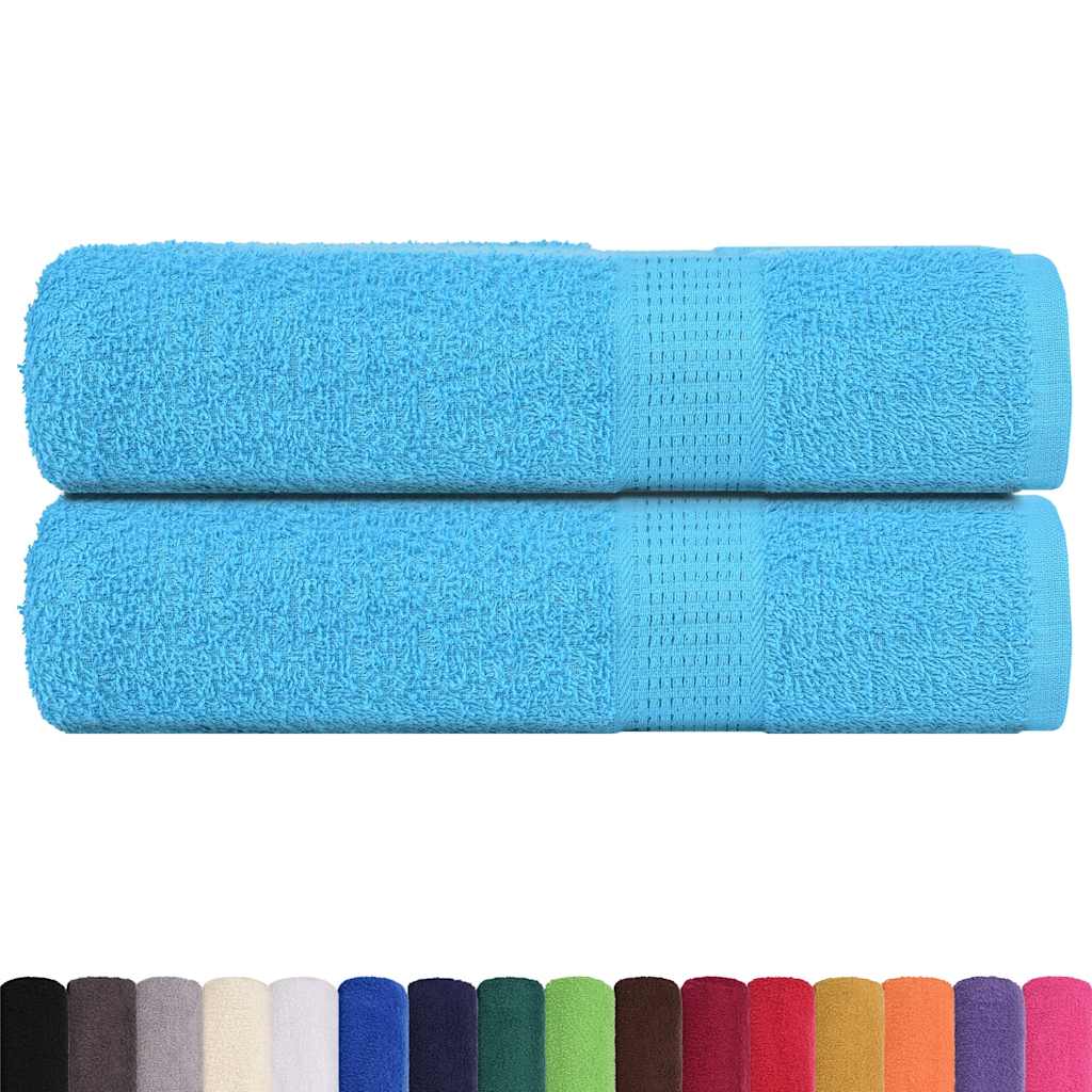vidaXL Prosoape de mână 2 buc Turcoaz 50x100 cm 360 g/m² 100% bumbac vidaXL Prosoape de mână 2 buc Turcoaz 50x100 cm 360 g/m² 100% bumbac