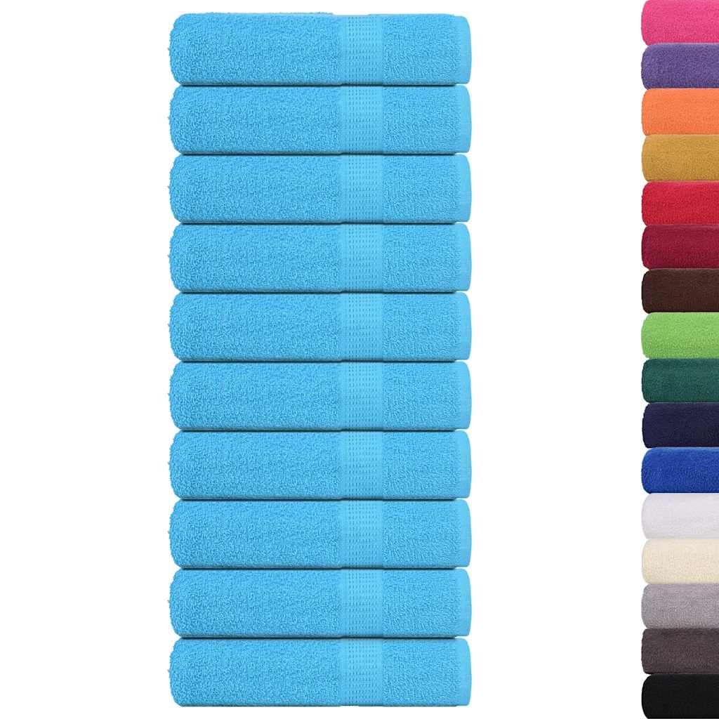 vidaXL Prosoape de baie 10 buc turcoaz 100x150 cm 360 g/m² 100% bumbac vidaXL Prosoape de baie 10 buc turcoaz 100x150 cm 360 g/m² 100% bumbac