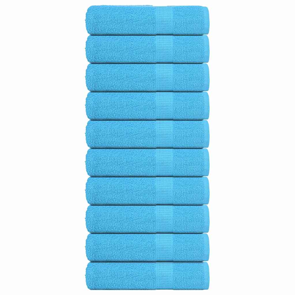 vidaXL Prosoape de baie 10 buc turcoaz 100x150 cm 360 g/m² 100% bumbac vidaXL Prosoape de baie 10 buc turcoaz 100x150 cm 360 g/m² 100% bumbac