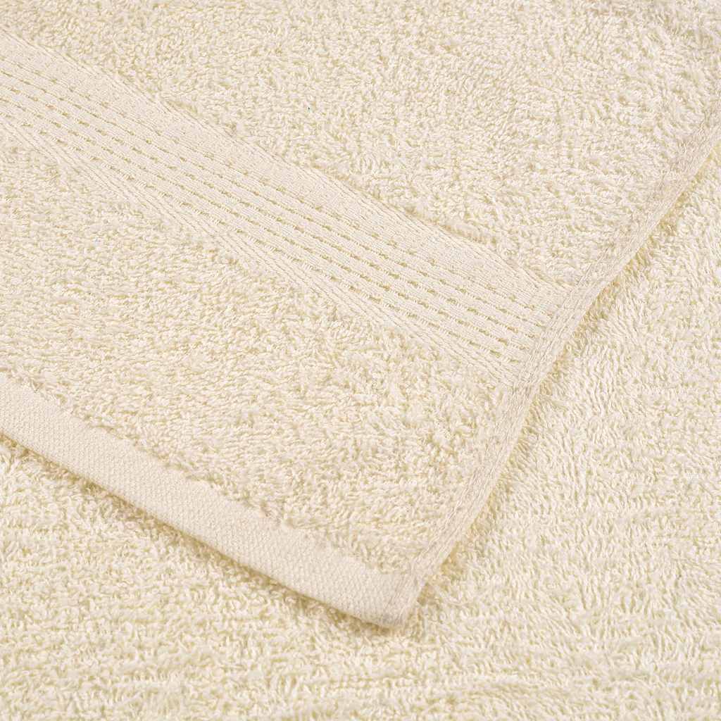 vidaXL Prosoape de baie 4 buc. FROGN, crem, 30x30 cm, 100% bumbac vidaXL Prosoape de baie 4 buc. FROGN, crem, 30x30 cm, 100% bumbac
