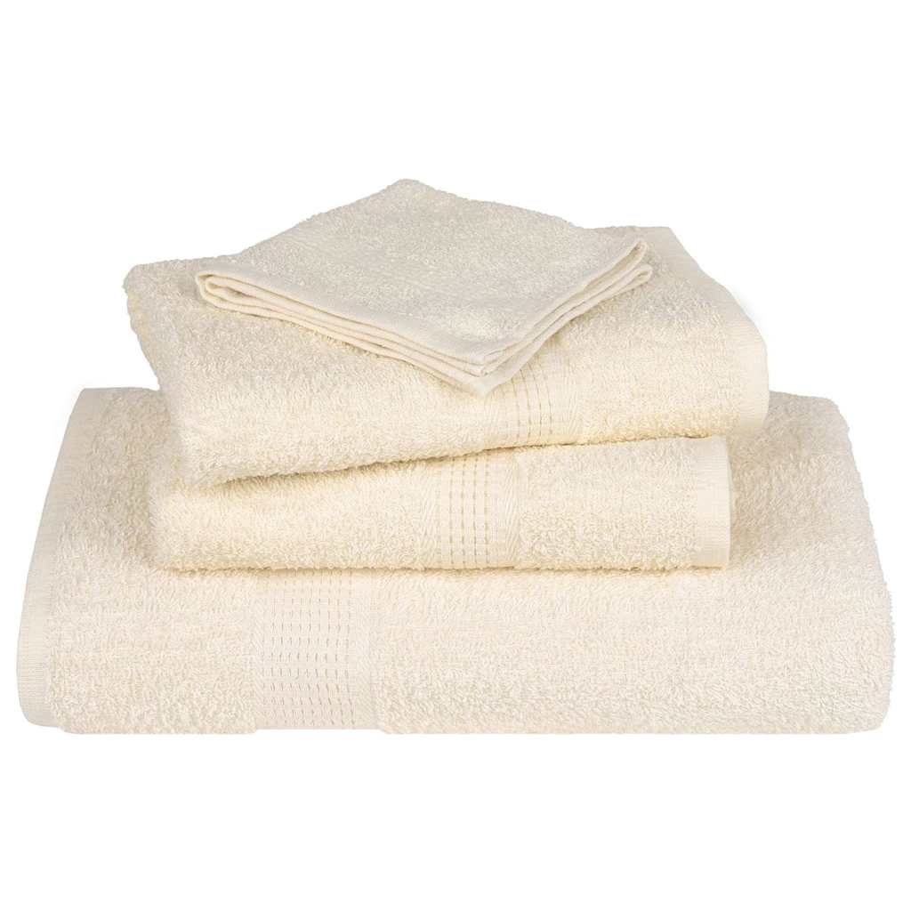 vidaXL Prosoape pentru oaspeți 2 buc crem 30x50cm 360 g/m² 100% bumbac vidaXL Prosoape pentru oaspeți 2 buc crem 30x50cm 360 g/m² 100% bumbac