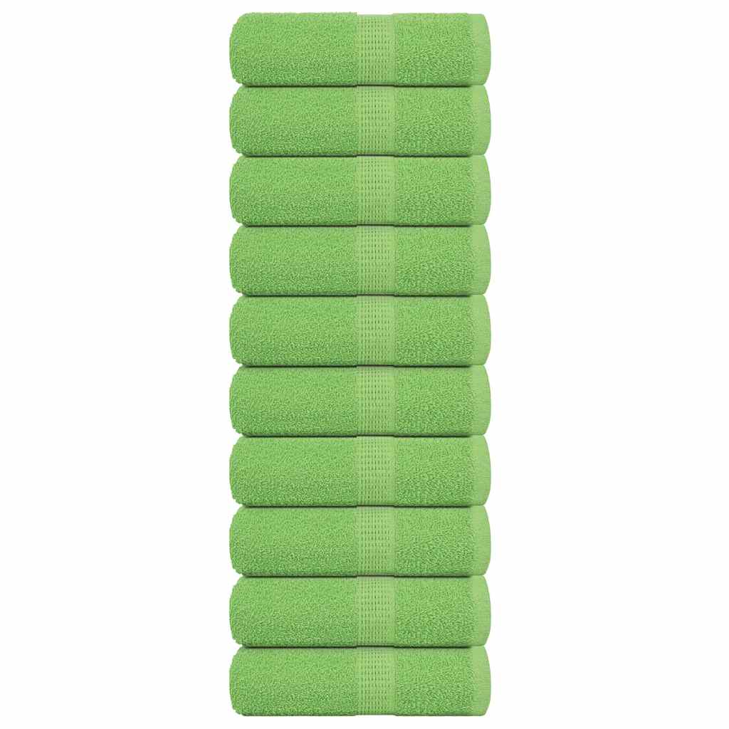 vidaXL Prosoape de baie 10 buc. FROGN Verde măr 30x30 cm 100% bumbac vidaXL Prosoape de baie 10 buc. FROGN Verde măr 30x30 cm 100% bumbac