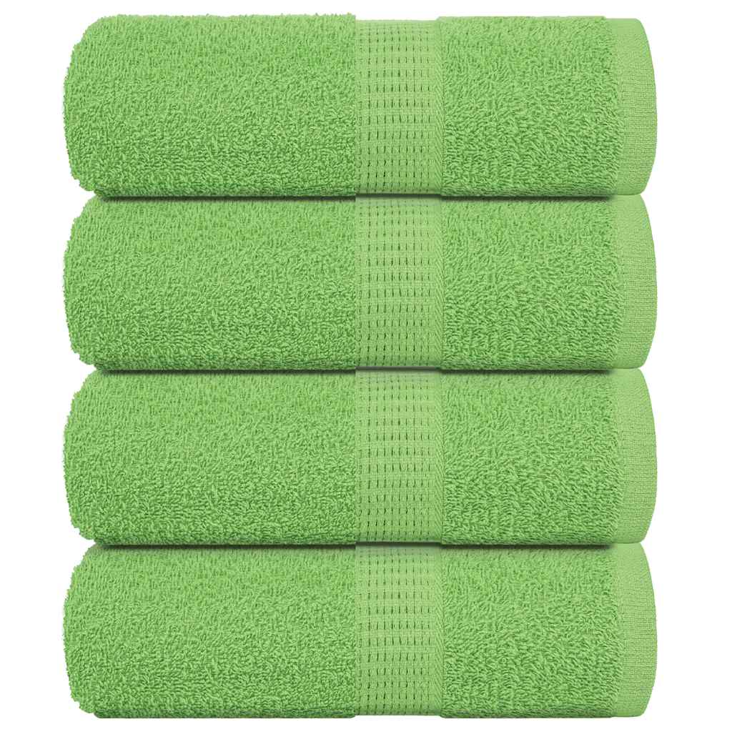 vidaXL Prosoape pentru oaspeți 4 buc Verde măr 360 g/m² 100% bumbac vidaXL Prosoape pentru oaspeți 4 buc Verde măr 360 g/m² 100% bumbac