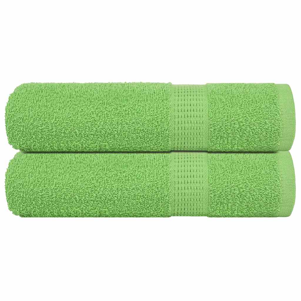 vidaXL Prosoape de mână 2 buc Verde măr 50x100 cm 360 g/m² 100% bumbac vidaXL Prosoape de mână 2 buc Verde măr 50x100 cm 360 g/m² 100% bumbac