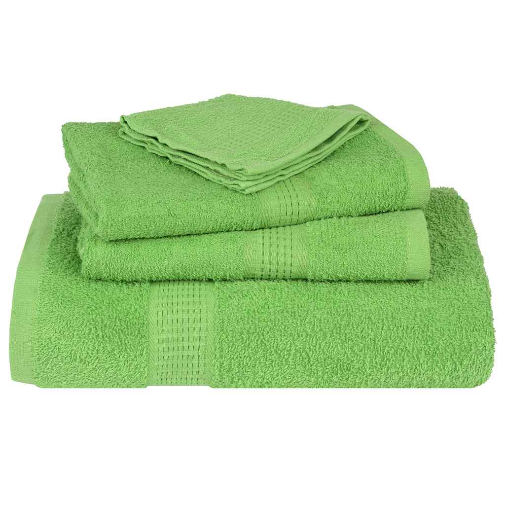 vidaXL Prosoape de mâini, FROGN, 4 buc., verde măr, 50x100 cm, 360 g/m²