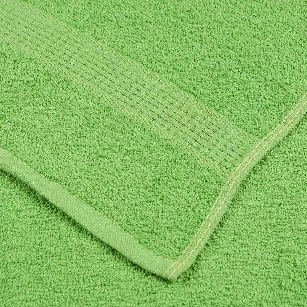 vidaXL Prosoape de mâini, FROGN, 10 buc., verde măr, 50x100 cm, 360 g/m²
