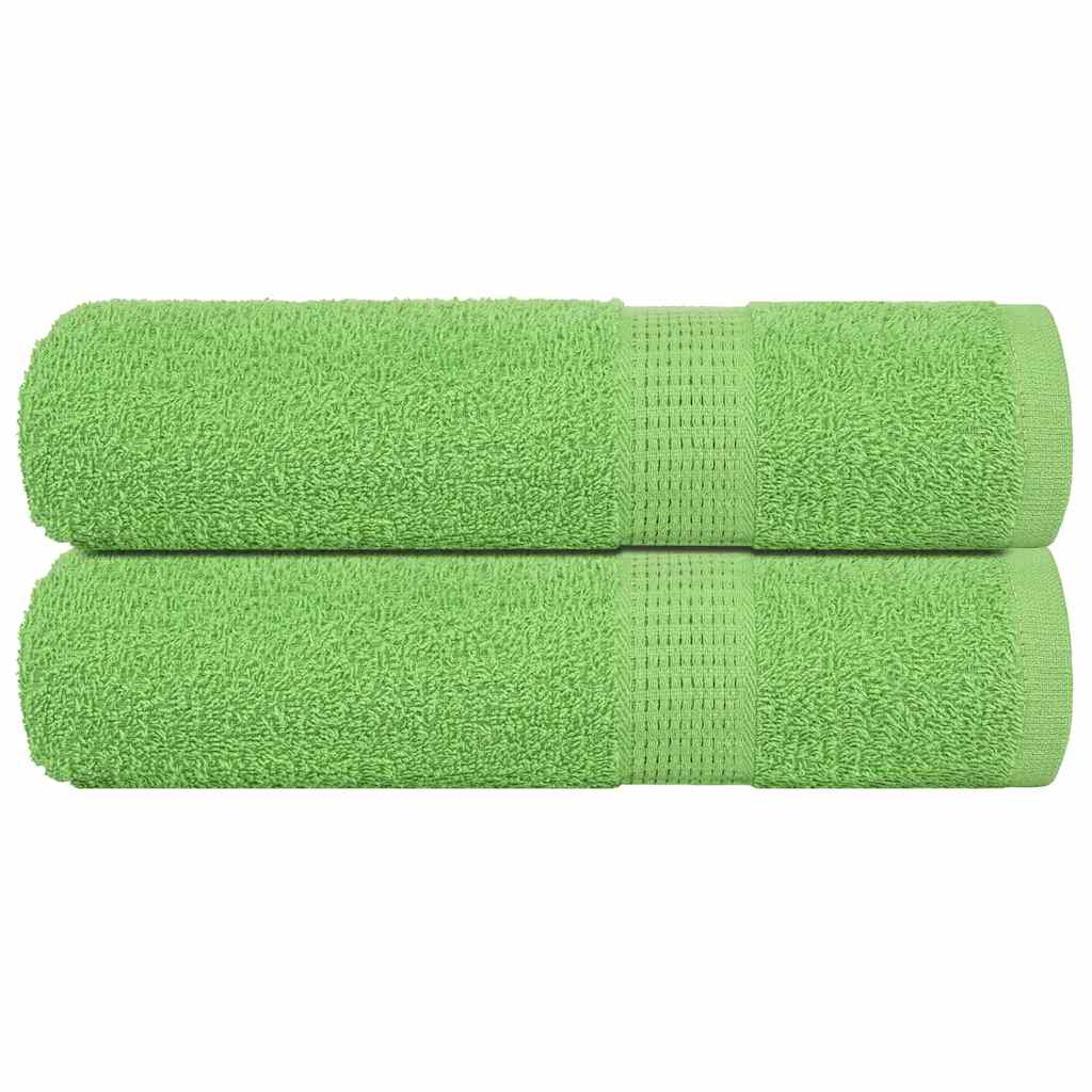 vidaXL Prosoape de duș 2 buc Verde măr 70x140 cm 360 g/m² 100% bumbac vidaXL Prosoape de duș 2 buc Verde măr 70x140 cm 360 g/m² 100% bumbac