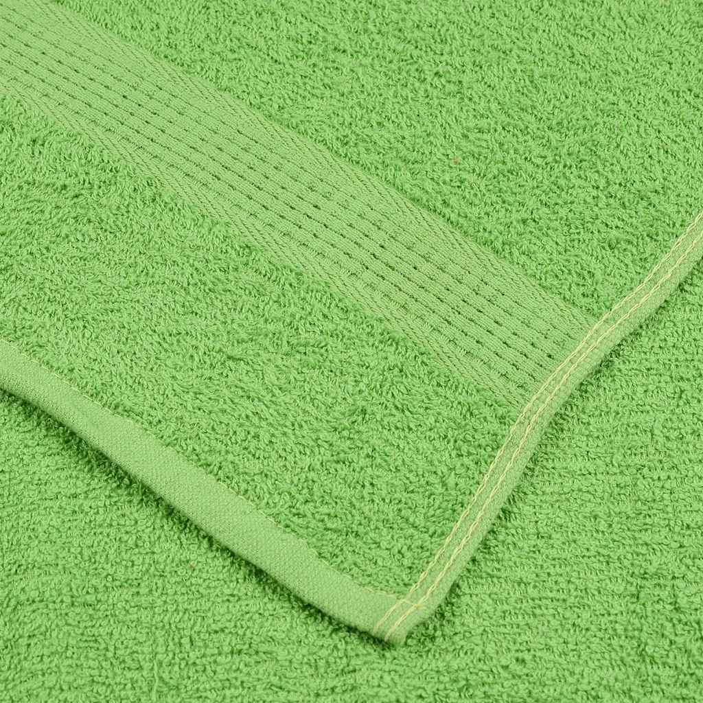 vidaXL Prosoape de duș 10 buc Verde măr 70x140 cm 360 g/m² 100% bumbac vidaXL Prosoape de duș 10 buc Verde măr 70x140 cm 360 g/m² 100% bumbac