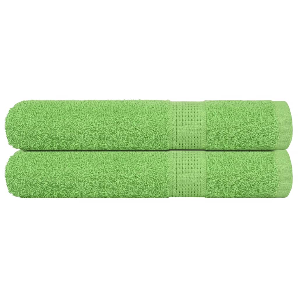 vidaXL Prosoape saună 2 buc Verde măr 80x200 cm 360 g/m² 100% bumbac vidaXL Prosoape saună 2 buc Verde măr 80x200 cm 360 g/m² 100% bumbac
