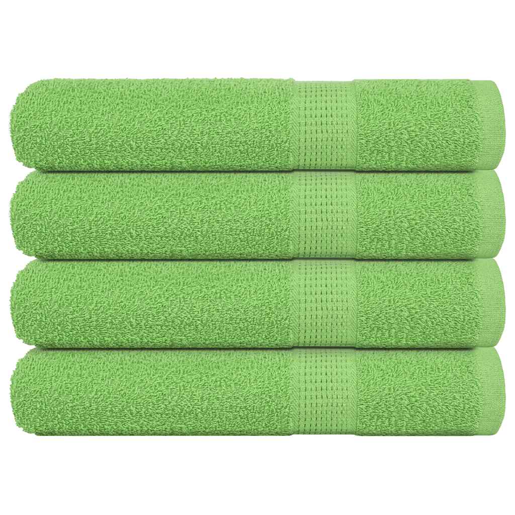 vidaXL Prosoape saună 4 buc Verde măr 80x200 cm 360 g/m² 100% bumbac vidaXL Prosoape saună 4 buc Verde măr 80x200 cm 360 g/m² 100% bumbac
