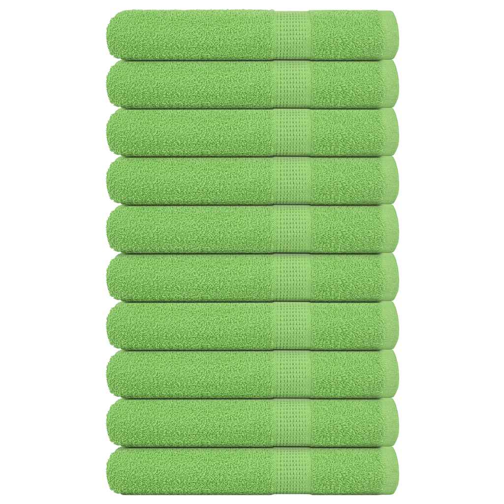 vidaXL Prosoape saună 10 buc Verde măr 80x200 cm 360 g/m² 100% bumbac vidaXL Prosoape saună 10 buc Verde măr 80x200 cm 360 g/m² 100% bumbac