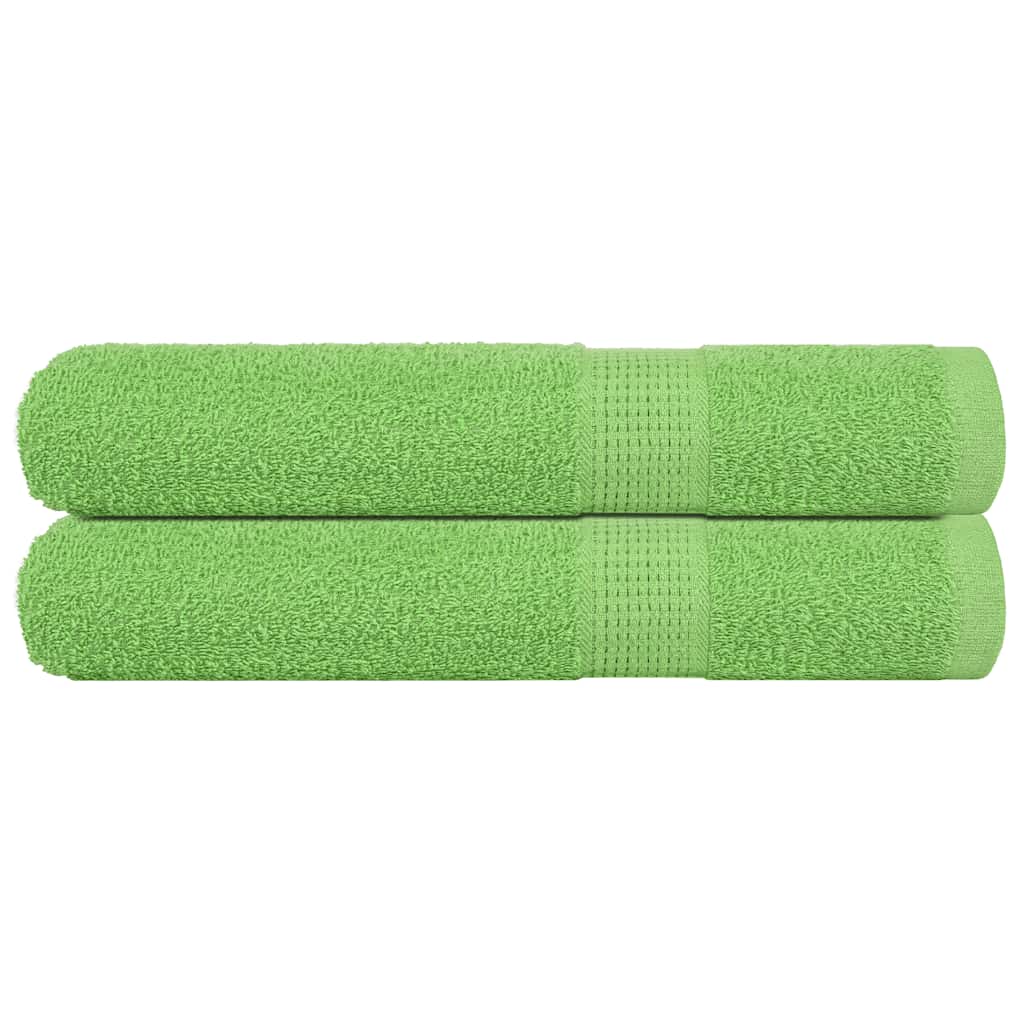 vidaXL Prosoape 2 buc Verde mere 100x200 cm 360 g/m² 100% bumbac vidaXL Prosoape 2 buc Verde mere 100x200 cm 360 g/m² 100% bumbac