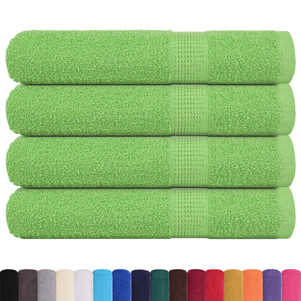 vidaXL Prosoape 4 buc Verde mere 100x200 cm 360 g/m² 100% bumbac vidaXL Prosoape 4 buc Verde mere 100x200 cm 360 g/m² 100% bumbac