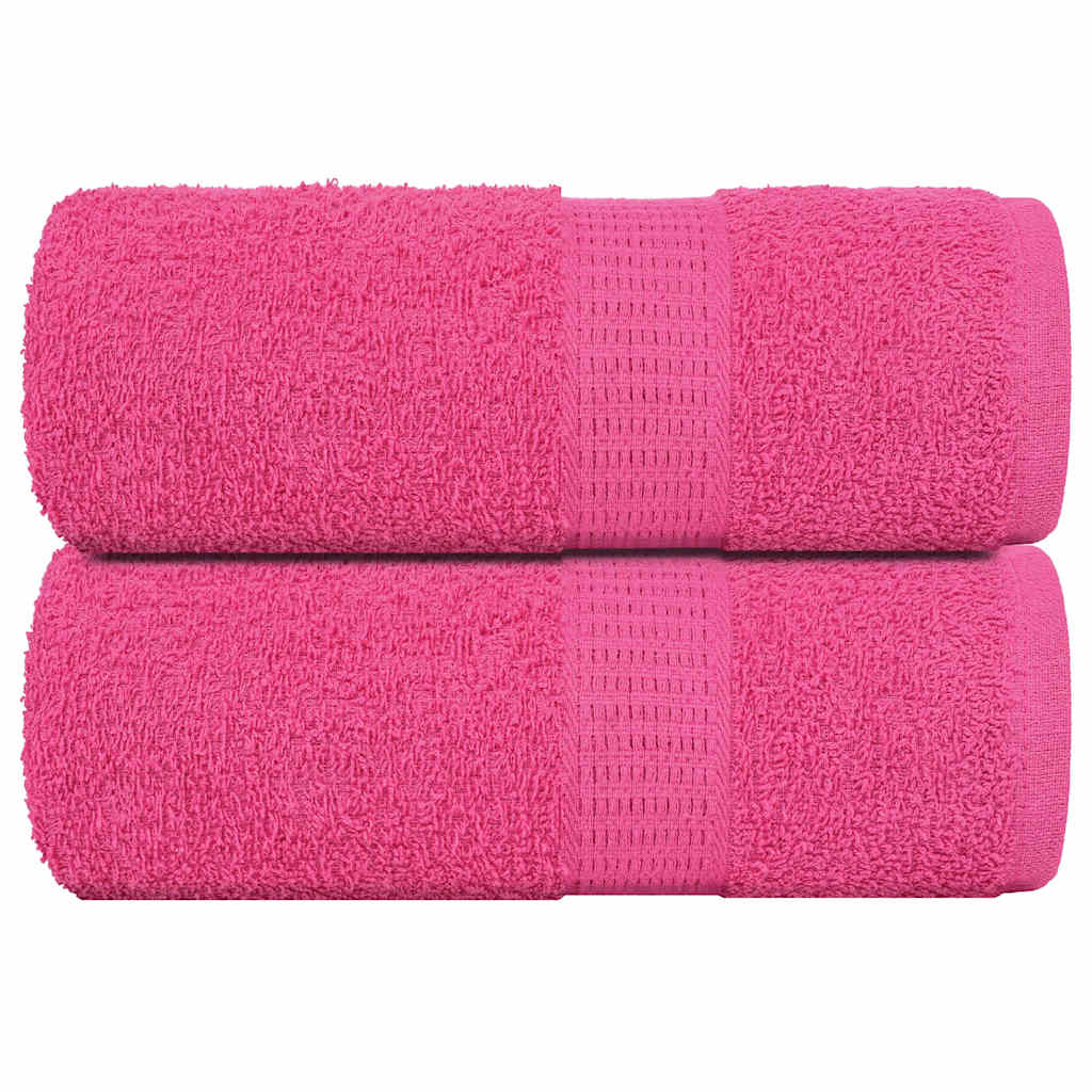 vidaXL Prosoape pentru oaspeți 2 buc Roz 30x50 cm 360 g/m² 100% bumbac vidaXL Prosoape pentru oaspeți 2 buc Roz 30x50 cm 360 g/m² 100% bumbac