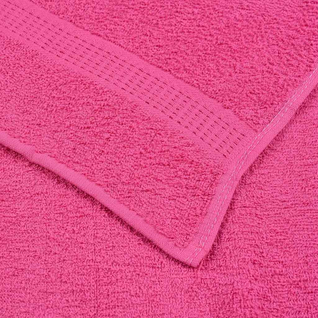 vidaXL Prosoape 4 buc Roz 100x200 cm 360 g/m² 100% bumbac vidaXL Prosoape 4 buc Roz 100x200 cm 360 g/m² 100% bumbac