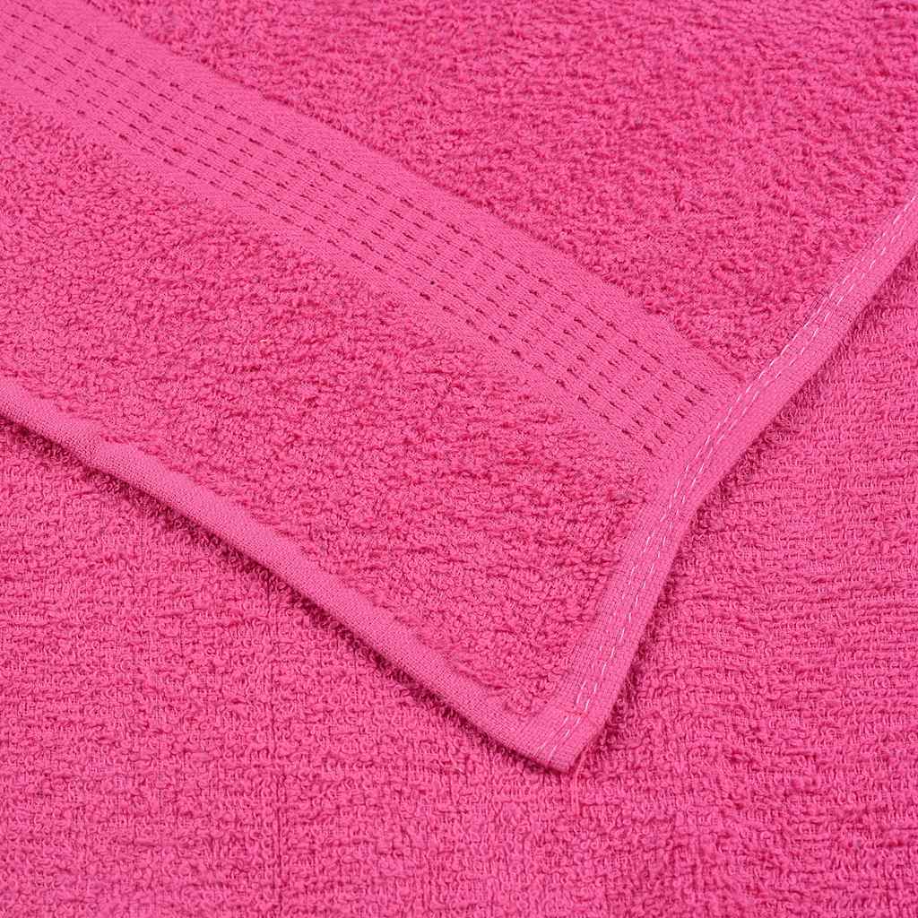 vidaXL Prosoape 10 buc roz 100x200 cm 360 g/m² 100% bumbac vidaXL Prosoape 10 buc roz 100x200 cm 360 g/m² 100% bumbac