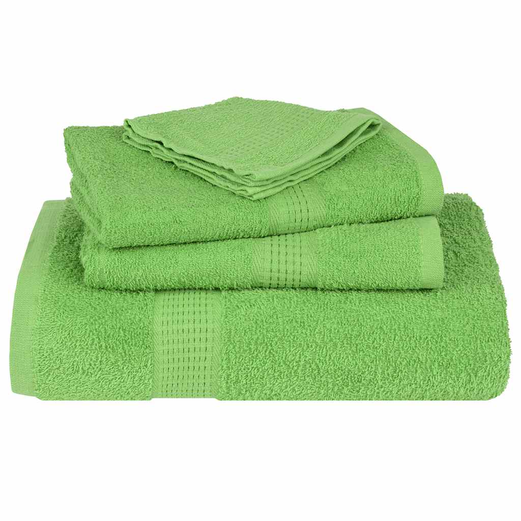 vidaXL Set prosoape FROGN 8 piese, verde măr, 360 g/m²