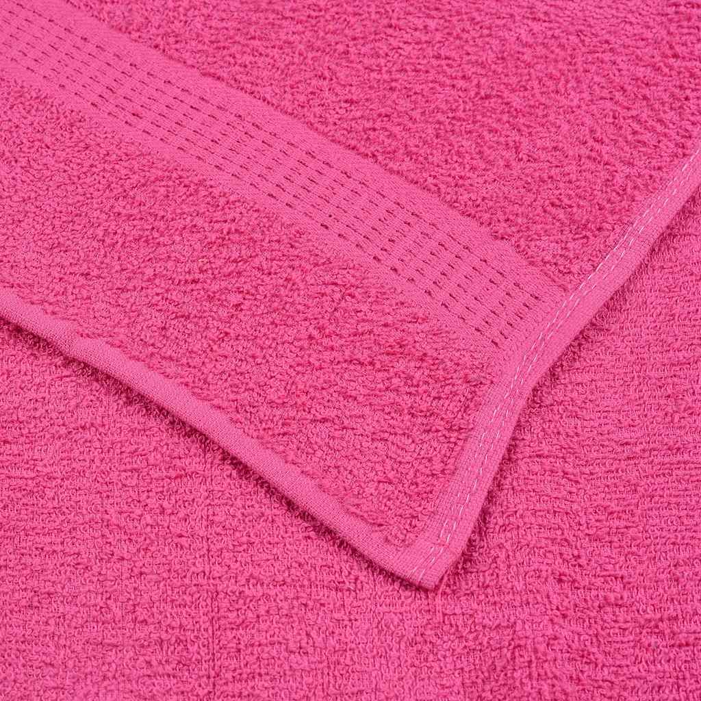 vidaXL Set prosoape 6 piese roz 360 g/m² 100% bumbac vidaXL Set prosoape 6 piese roz 360 g/m² 100% bumbac