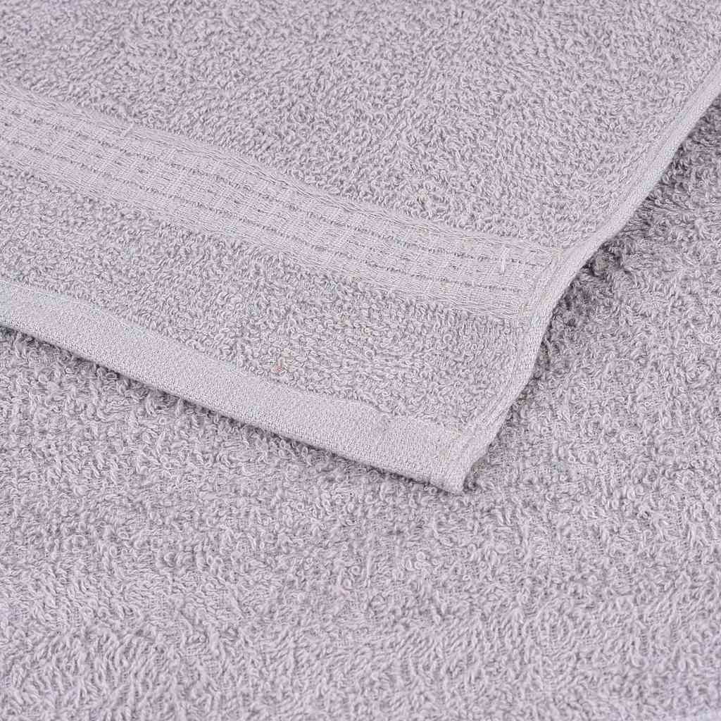 vidaXL Set prosoape FROGN 12 piese, gri, 360 g/m²