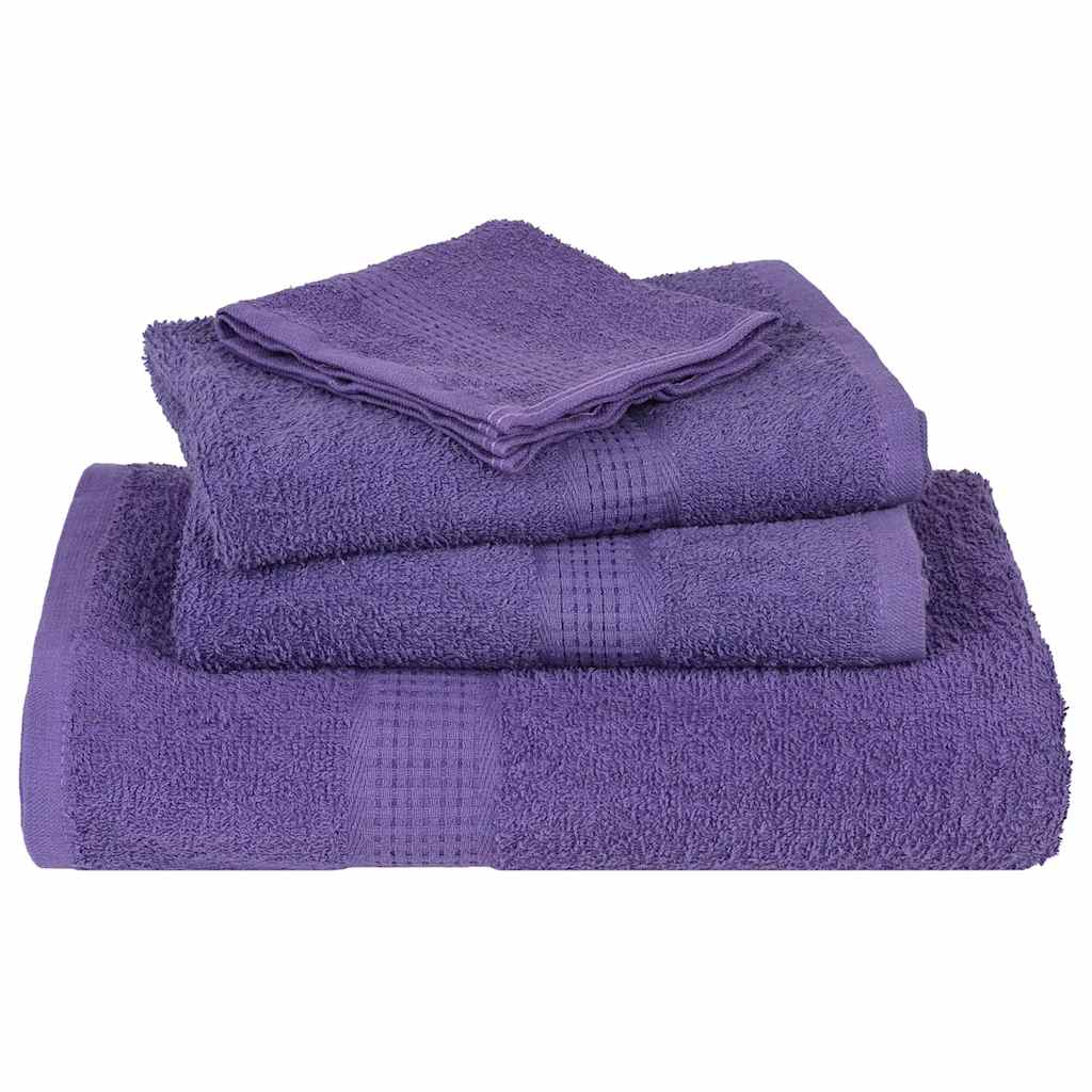 vidaXL Set prosoape FROGN 12 piese, violet, 360 g/m²