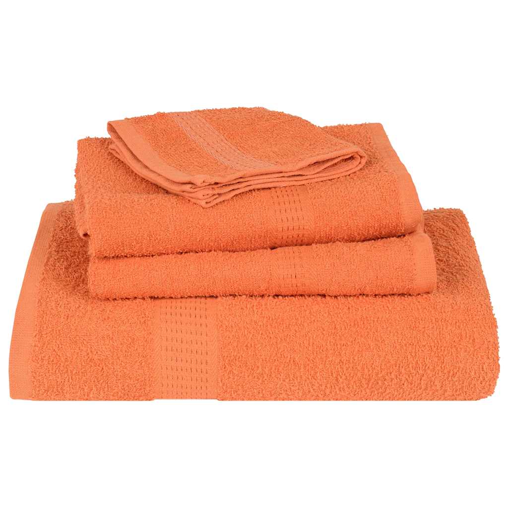 vidaXL Set prosoape 12 buc Portocaliu 360 g/m² 100% bumbac vidaXL Set prosoape 12 buc Portocaliu 360 g/m² 100% bumbac