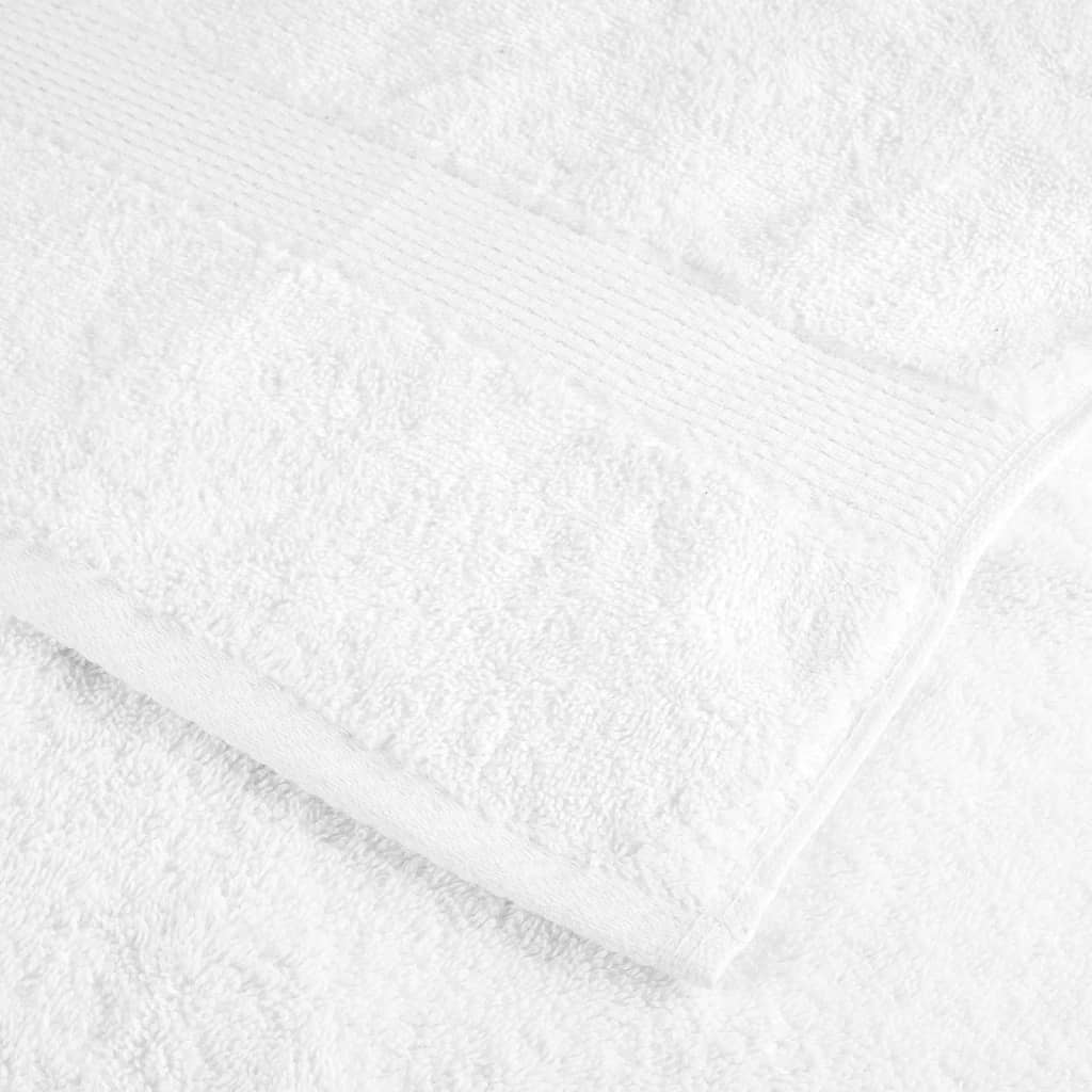 vidaXL Prosoape de baie premium SOLUND, 4 buc., albe, 30 x 30 cm, 600 g/m² vidaXL Prosoape de baie premium SOLUND, 4 buc., albe, 30 x 30 cm, 600 g/m²