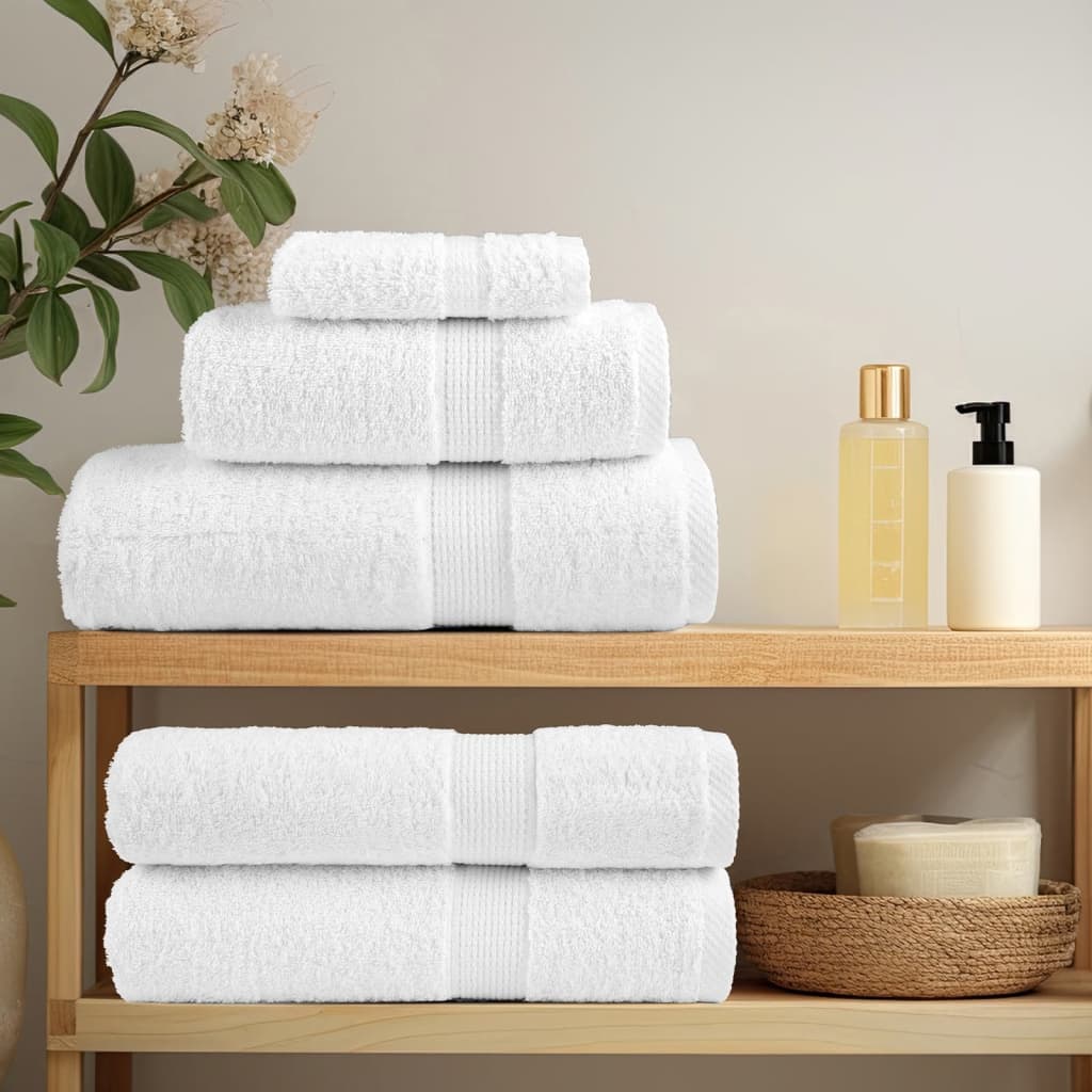 vidaXL Prosoape oaspeți premium SOLUND, 2 buc. alb 30x50cm 600gsm vidaXL Prosoape oaspeți premium SOLUND, 2 buc. alb 30x50cm 600gsm