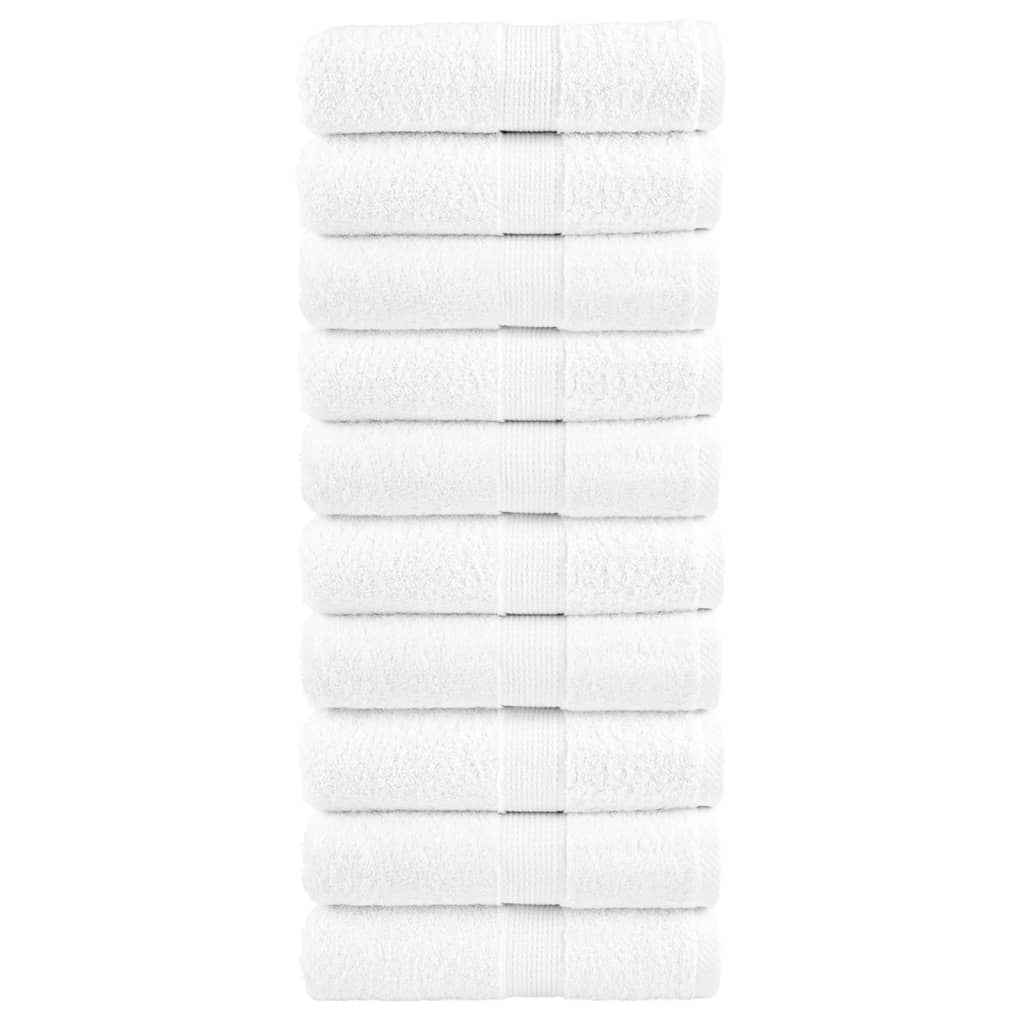 vidaXL Prosoape oaspeți premium SOLUND 10 buc. alb 30x50cm 600gsm vidaXL Prosoape oaspeți premium SOLUND 10 buc. alb 30x50cm 600gsm